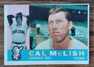 1960 Topps Cal McLish, Baseball Card #110 - Cincinnati Reds, Pitcher - Picture 1 of 2