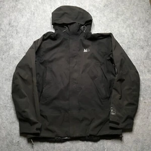 REI Elements Talusphere Insulated Rain Jacket Mens Large L Gray Full Zip Hooded - Picture 1 of 13
