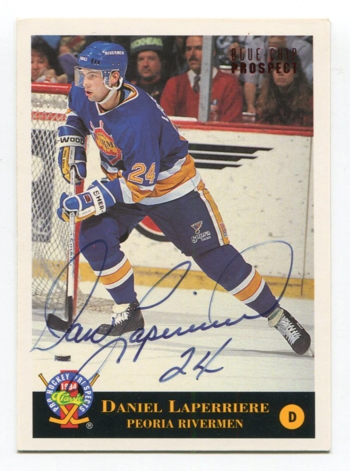 1994 Classic Blue Chip Daniel Laperriere Signed Card Hockey Autograph AUTO #184 - Image 1 of 2