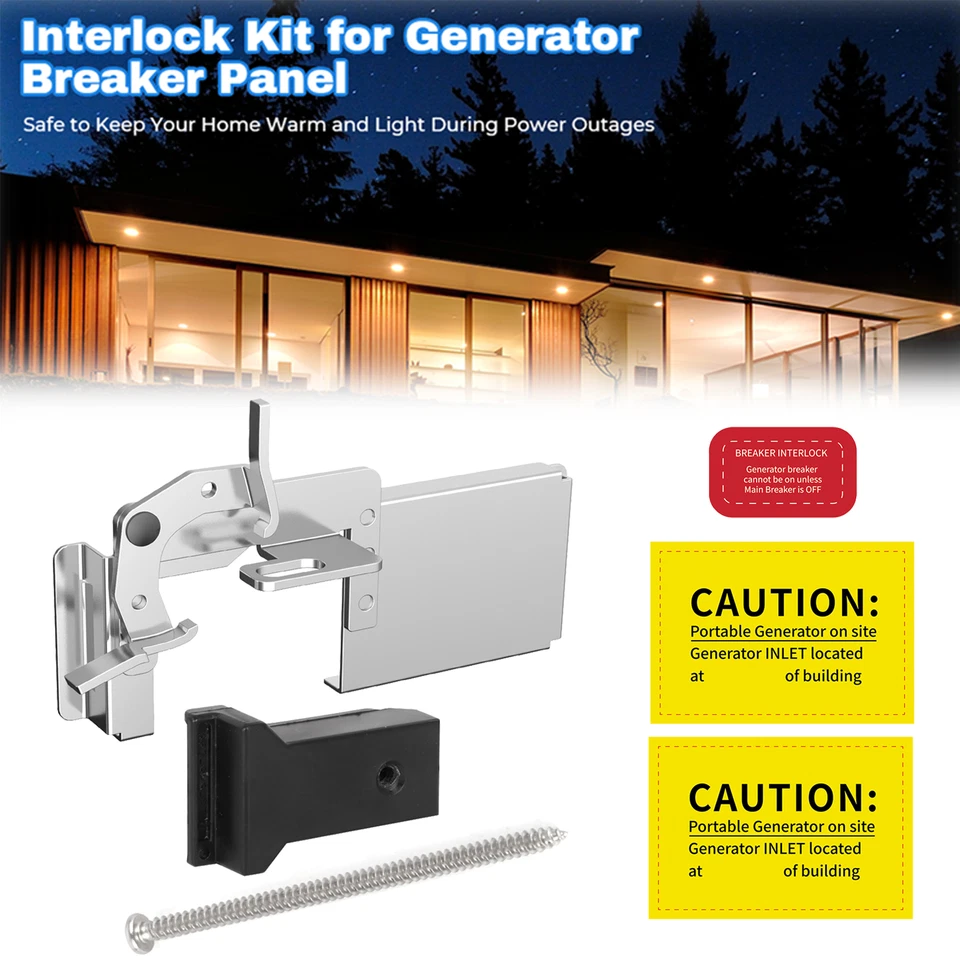 For Cutler Hammer / Eaton Generator Interlock Kit  100 A Panels Aluminium - Image 1 of 4