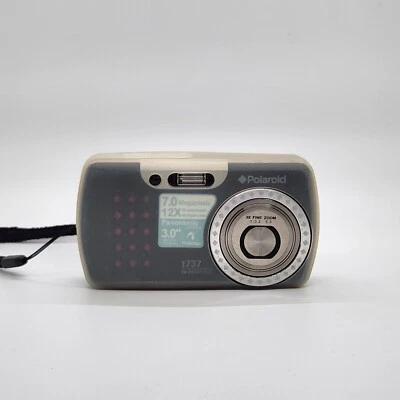 Polaroid T737 7MP 3x Optical/4x Digital Zoom Camera Black UNTESTED - Image 1 of 4