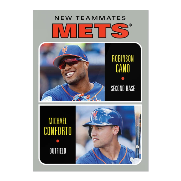 2019 Topps Throwback Thursday, #10~Cano/Conforto~PR 686~In hand, ready to ship! - Image 1 of 1