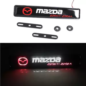 LED MAZDA Light Emblem Car Front Bumper Grille Badge Illuminated Sticker for 3 6 - Picture 1 of 11