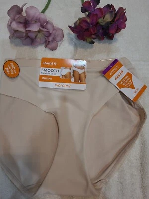 WARNERS Cloud 9 Invisible LOOK Microfibra Beige BIKINI Panty ~2XL 9 Foto 1 de 4
