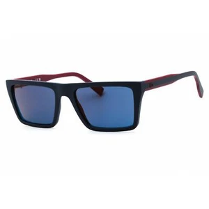 Lacoste Men's Sunglasses Matte Blue Injected Propionate Square Frame L6009S 424 - Picture 1 of 2