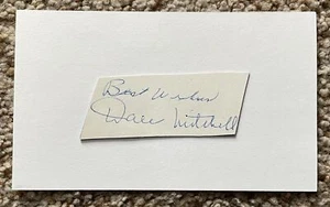 Dale Mitchell signed cut on thick chipboard - Indians debut 1946 - Picture 1 of 1