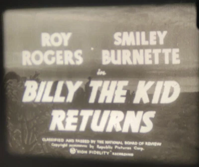 Billy The Kid Returns (1938) Starring Roy Rogers 16mm Western Feature Film - Imagem 1 de 4