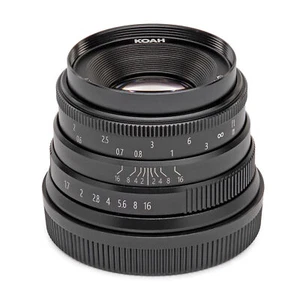 Koah Artisans Series 35mm f/1.7 Manual Focus Lens for Canon EF-M Mount Black - Picture 1 of 4