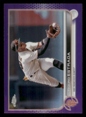 2022 Topps Chrome Update Purple Refractors #USC18 Thairo Estrada - Image 1 of 2