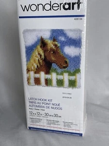 Neu Wonderart Riegel Haken Kit Pony 12x12 Zoll in versiegelter Verpackung 426134 - Bild 1 von 5