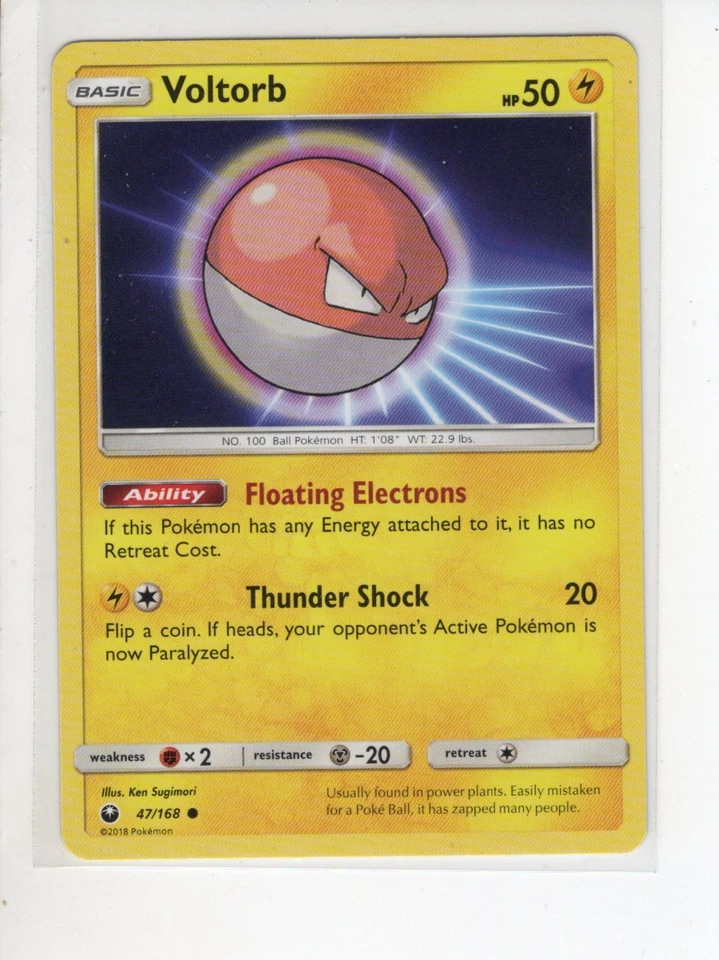 VOLTORB CELESTIAL STORM SET POKEMON CARD 47/168 EX/NM - Image 1 of 1