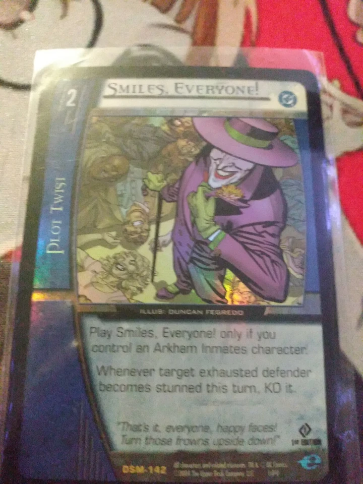 VS System CCG TCG Smiles, Everyone DC FOIL Upper Deck DSM-142 - Image 1 of 1