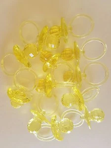24 pcs Yellow Large Fancy Pacifiers Baby Shower Game Favors Prizes Decorations - Picture 1 of 5