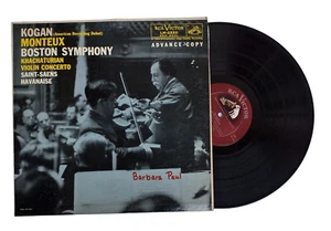 RCA Victor Red Seal LM 2220 Leonid Kogan Khachaturian Violin Concerto Plum LP NM - Picture 1 of 2