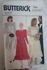 Butterick sewing pattern dresses and slip size 14, 16, 18 Vintage, wedding dress
