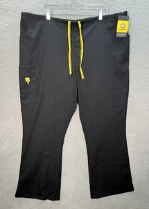WonderWink Scrub Pants Womens 3XL XXXL Black True Plus Fit The Romeo Flare Cargo - Picture 1 of 11