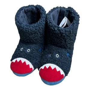 Totes Toasties Kids Shark Slippers Size Medium 13-1 - Picture 1 of 12