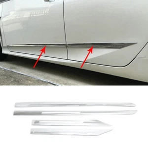 Chrome Door Side Moldings Line Cover Trim For Toyota Prius 2016-2022 - Imagen 1 de 8