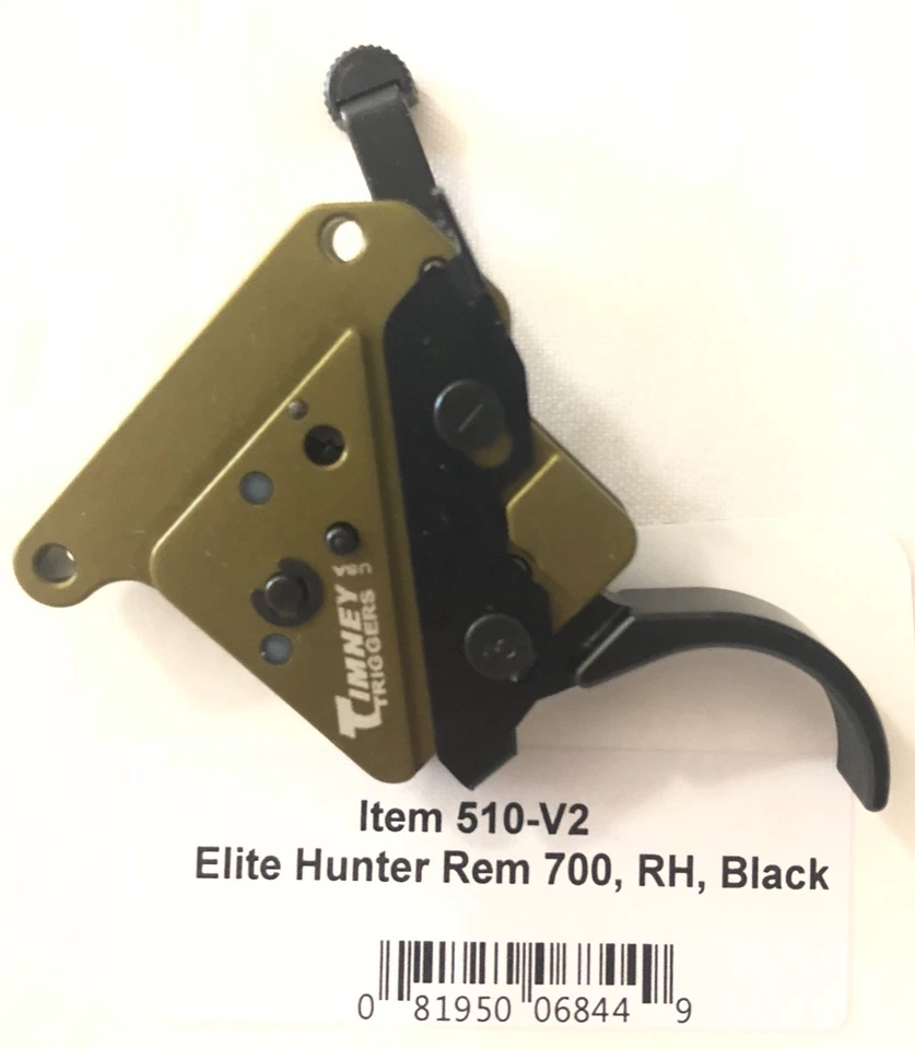 Timney Triggers Elite Hunter Remington 700 Right Hand Regular Trigger 3 Lb. - Black