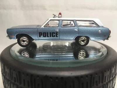 GREENLIGHT 1970 Plymouth Belvedere Emergency Wagon Police Car w/ Trailer Hitch!! - Image 1 of 4