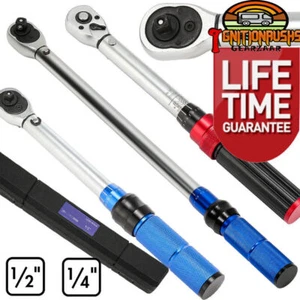 Calibrated Torque Wrench 1/4" 1/2" Drive Reversible Adjustable 2Nm 350Nm U.K - Picture 1 of 38