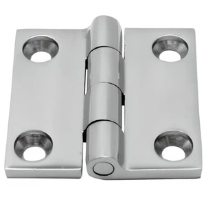 Butt Hinge A4 Marine Grade Stainless Steel 38x38 50x50 Door Hinge Heavy Duty - Picture 1 of 3