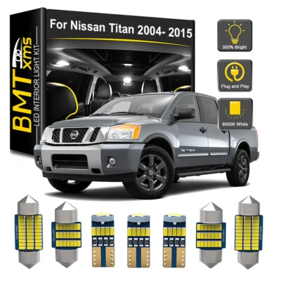 15PCS Interior LED Lights Package 6000K White For 2004- 2015 Nissan Titan +TOOL - Imagem 1 de 4