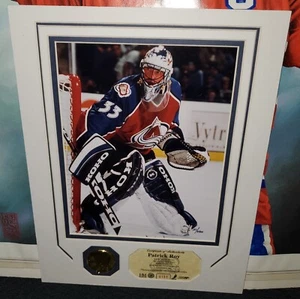 14 × 16 PATRICK ROY HOF LIMITED EDITION PHOTO + 24KT GOLD OVERLAY MEDALLION Read - Picture 1 of 16