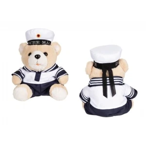 MFH Teddybär Marine Anzug Kappe 28 cm Teddy Bär Bundeswehr Kuschel Stofftier - Bild 1 von 5