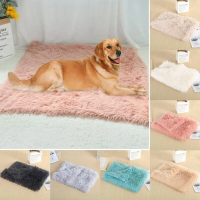 Dog Blanket Super Soft Warm Fluffy Throw Washable Pet Mat Cushion Sleeping Bed - Image 1 of 4