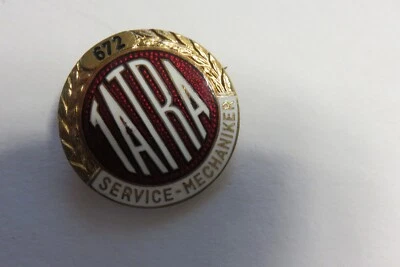Alte   TATRA Service  Mechaniker    30 mm       Abzeichen Brosche - Bild 1 von 4