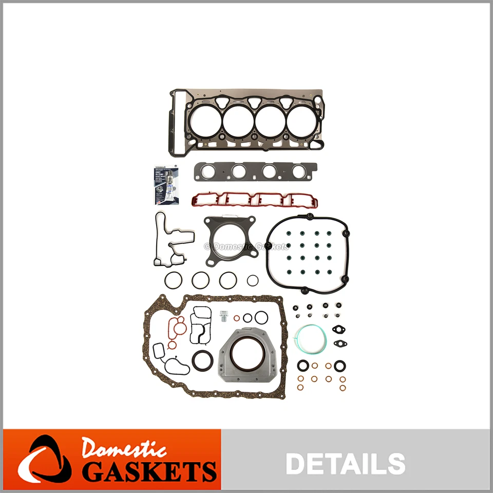 Juego completo de juntas para 08-11 Volkswagen Jetta Passat Audi A3 A4 A5 2.0L 16V DOHC Foto 1 de 4