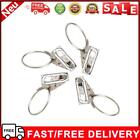 100pcs Stainless Steel Window Shower Curtain Rod Clips Rings Drapery Clips 