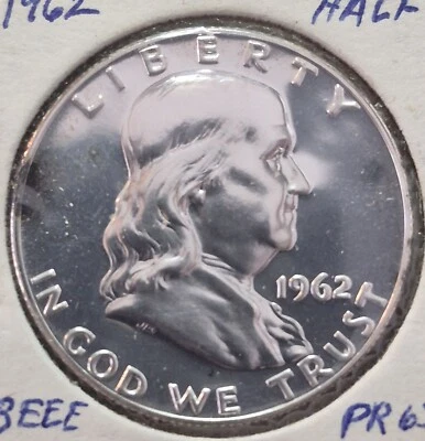 1962 Franklin P Half Dollar - Silver - Proof BEEE - Image 1 of 2