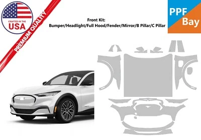 Комплект предварительно нарезанной защитной пленки для Ford Mustang Mach-E Premium 2021-2025 PPF - Изображение 1 из 4