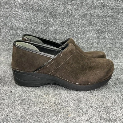Dansko Pro XP 2.0 Clogs Women's Size 7.5 Brown Suede Slip Resistant Work Shoes - Image 1 of 4