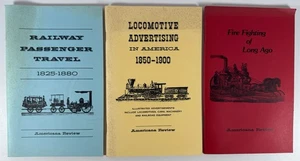 Lot 3 Americana Review Booklets Fire Fighting Railway Travel Locomotive Ad 1850s - Bild 1 von 15
