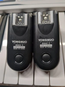 Kit de sistema remoto disparador de flash inalámbrico YONGNUO RF603C II 2,4 GHz para Canon - Imagen 1 de 2