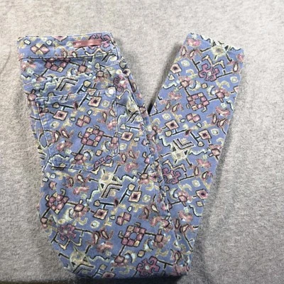 Брюки Pilcro Letterpress женские 28 вельветовые с высокой талией узкие эластичные абстрактные  - Изображение 1 из 4