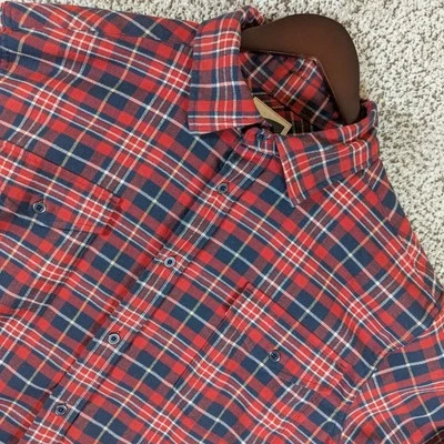 Mountain Khakis Flannel Shirt Wool Blend Plaid Button Up Long Sleeve Large - Image 1 of 4