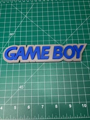 3D Printed Nintendo Game Boy Gameboy Logo Sign Display - Image 1 of 3