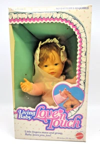Vintage Living Baby Love N Touch Puppe 14 Zoll Nr. 3888 Mattel rosa Plüschkörper 1981 - Bild 1 von 7