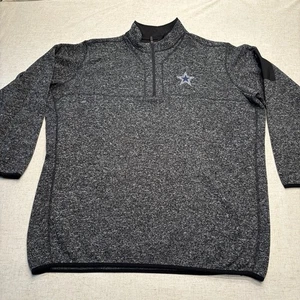Dallas Cowboys Antigua Jacket Quarter Zip Knit Pullover Men’s Size 4XLT - Picture 1 of 5