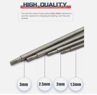 Hex Driver Bits for RC Cars Tool Set 1.5- 2.0- 2.5-3.0 mm Harden Steel US Seller - Image 1 of 4