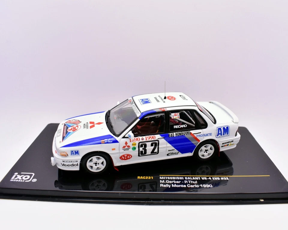 modellino auto rally scala 1:43 Mitsubishi galant VR 4 evo modellismo statico - Immagine 1 di 4