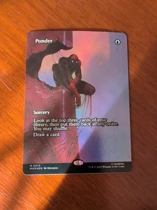 Ponder (Extended Art Foil) - Spider-Man - MTG - Picture 1 of 2