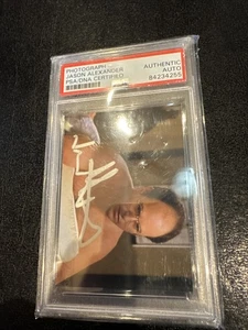 FOTOGRAFIA FIRMATA JASON ALEXANDER GEORGE SEINFELD TV PSA DNA AUTOGRAFO LASTRATO - Foto 1 di 4