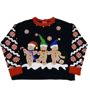 Suéter Blizzard Bay Feo Navidad Pan de Jengibre Hombres Discos de Menta Unisex XL - Imagen 1 de 6