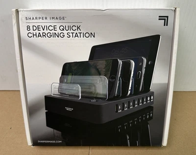 Estación de Carga USB Sharper Image 8 Dispositivos Modelo 206370-01 Nueva Foto 1 de 4