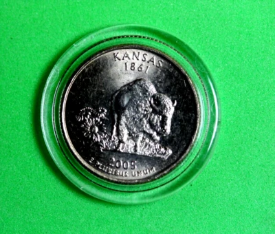 - 2005 - P Mint - Kansas State Quarter P00451 - Image 1 of 2